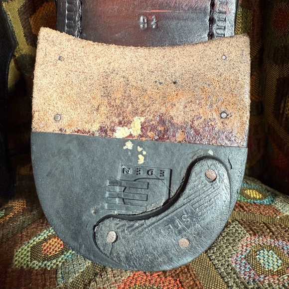 David Eden ostrich leg black "SALOMON" men's 9 Vero Cuoio - Picture 13 of 16